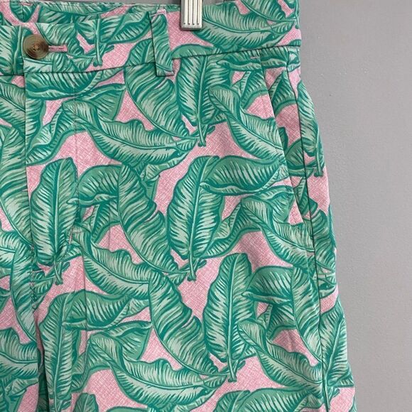 Vineyard Vines Stretch Banana Leaf Print Breaker Shorts Men Size 33 - Picture 3 of 9